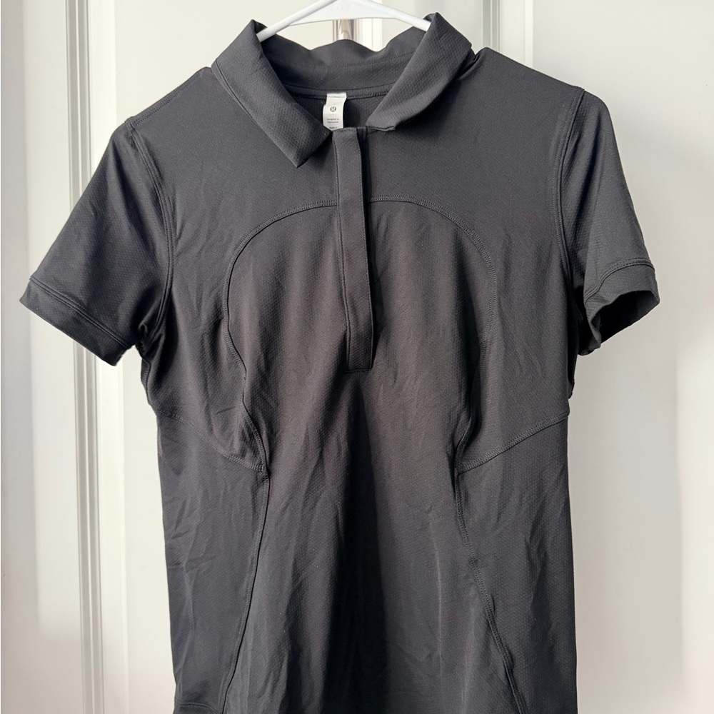 Lululemon Quick-Dry Black Polo Shirt